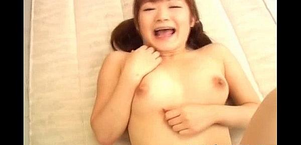  Japenese redhead with perky tits gets